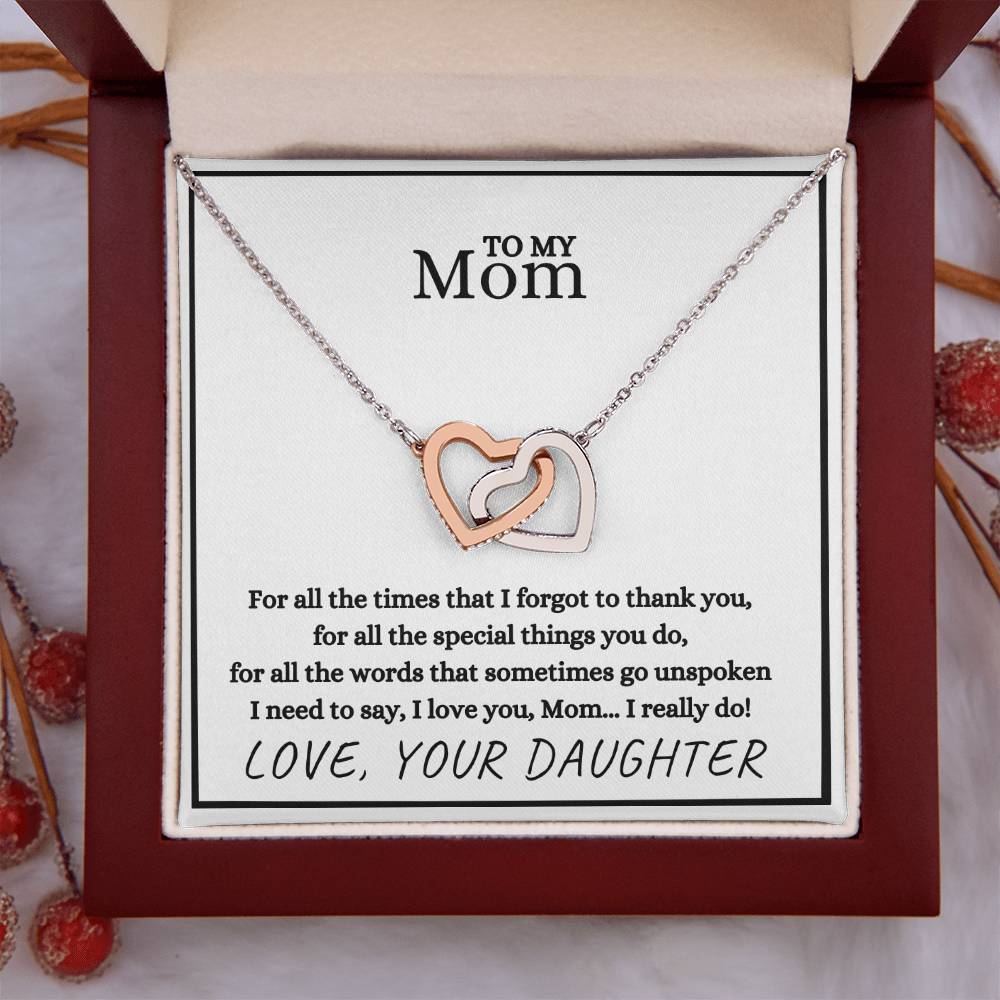 To mom from daughter