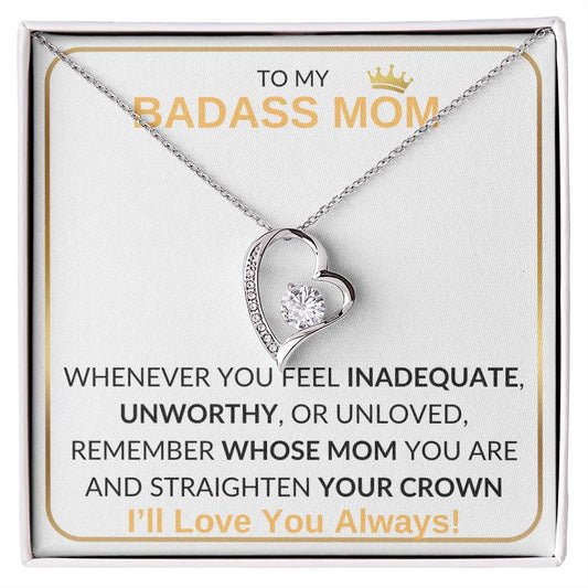 Badass Mom | Heart necklace